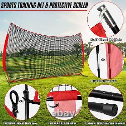 Collapsible Barricade Backstop Net, Portable Barrier Netting, Lacrosse, Baseball