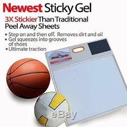 Courtside Shoe Grip Traction Mat Newest Sticky Never Needs Replacement Sheets