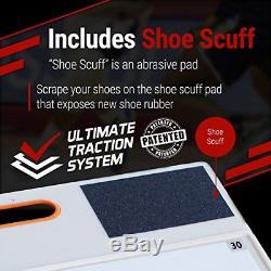 Courtside shoe grip traction board includes 30 sticky sheets and shoe scuff