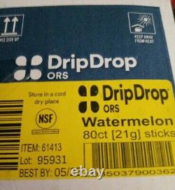 DripDrop ORS Hydration Electrolyte Powder Packets Watermelon 80 count