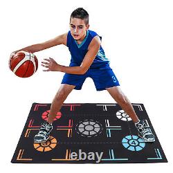 Durable 2mm Basketball Training Mat Black Rubber For Children