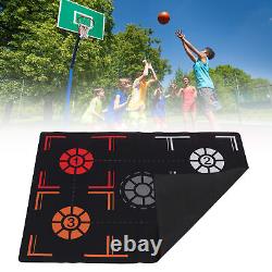 Durable 2mm Basketball Training Mat Black Rubber For Children