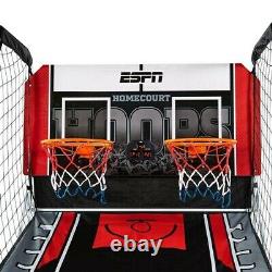 ESPN 2 Player Hoop Shooting Basketball Arcade Game with Scoreboard, Balls New