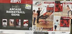ESPN Indoor 4 Player Hoop Shooting Basketball Arcade Game with Scoreboard & Balls