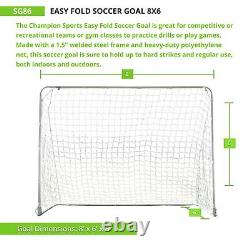 Easy Fold Soccer Goal 8x6