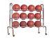 First Team Economy 12 Basketball Ball Carrier Storage Gym Practice Shooting Rack