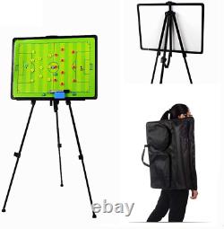 Football/Soccer Magnetic Tactic Coaching Board, Coach Clipboard, Foldable and Po