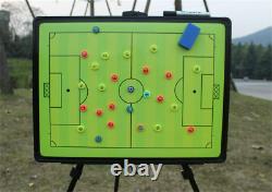 Football/Soccer Magnetic Tactic Coaching Board, Coach Clipboard, Foldable and Po