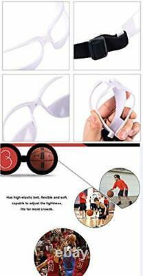Gafas lentes deportivos color blanco tamaño ajustable entrenamiento baloncesto