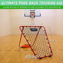 GoSports Basketball Rebounder with Adjustable Frame Indoor Outdoor Training Tool