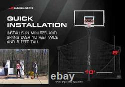 Goaliath Basketball Yard Guard Easy Fold Defensive Net System Quickly Installs