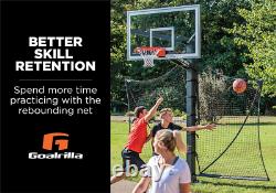 Goalrilla Basketball Yard Guard Easy Fold Defensive Net System Quickly Black