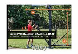 Goalrilla Basketball Yard Guard Easy Fold Defensive Net System Quickly Instal