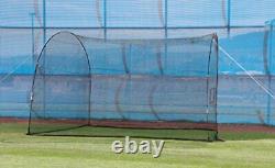 HEATER SPORTS HomeRun Baseball and Softball Batting Cage Net and Frame, With Bui