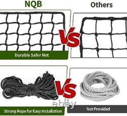 Heavy Duty Sports Netting Barrier Baseball Softball Backstop Nets, 10x20ft