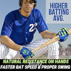 Homer Handz Adjustable Weighted Baseball Batting Training Gloves Medium