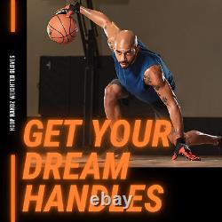 Hoop Handz Basketball Weighted Training Gloves (Anti-Grip), over 3 Lbs. Per Pair