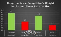 Hoop Handz Weighted Anti-Grip Basketball Training Gloves over 3 lb per Pair