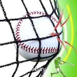 Kapler Baseball Batting Cage Netting, Heavy-Duty Sports Barrier Nets 30x 12ft