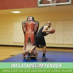 Maniqui inflabe jugador baloncesto entrenamiento ofensivo basketball dribrar