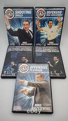 Mike Krzyzewski Duke Basketball 5 DVDs, Open Practice, Offense, Defense, Drills