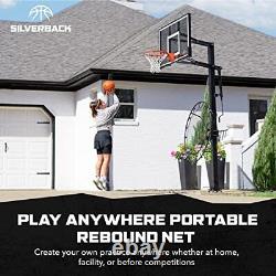 Multi-Sport Training Rebound Passback Net Basketball Rebounder Multisport
