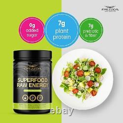 Natural Green Superfoods Raw Energy, Power, Vegan Hemp Health Aid FREZZOR 3 Pack