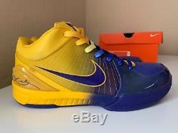 Nike Zoom Kobe IV 4 rings sz 10 prelude proto Lakers