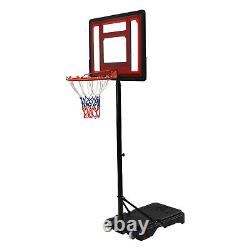 Outdoor Basketball Hoop System Stand Height Adjustable Goal Training Youth Hoop