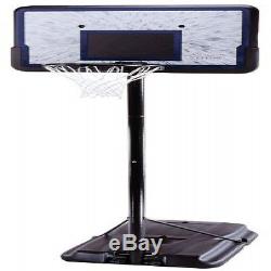 Outdoor Portable Basketball Pro Court Adjustable Hoop Height System 44 Backboard