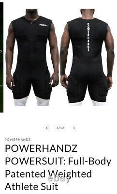 POWERHANDZ WEIGHTED POWER TRAINING SUIT SIZE Extra Small New Without Tags