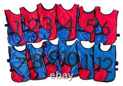 Pinnies Reversible Numbered Practice Vest Pennies for Soccer, Basketball Sc