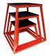 Plyometric Platform Box Set- 12in 18in 24in Red Jumping Trainers