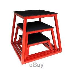 Plyometric Platform Box Set- 6, 12, 18 Red