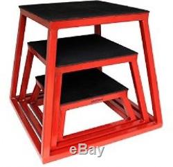 Plyometric Platform Box Set- 6, 12, 18 Red