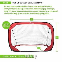 Pop Up Soccer Goal 72x48x48