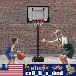 Portable Basketball Hoop System Goal Stand Height Adjustable Kids Tarin Outdoor