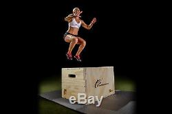 ProsourceFit 3-in-1 Wood Plyometric Box for CrossFit and Jump Training, 30/24/20