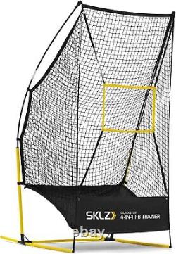 Quickster 4-in-1 Multi-Skill Football Net for Pass, Punt, Kick and Snap Train
