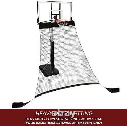 Rebounder Basketball Return System for Shooting Practice with Heavy Duty Polyest