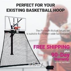 Rolbak Platinum Basketball Return Net with 4 Refillable Water Bags
