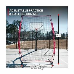 Rukket Basketball Air Defense Return Net Guard and Backstop, Choose 12x13 XL