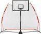 Rukket Basketball Return Net Guard & Backstop, Hoop Rebound Back Netting