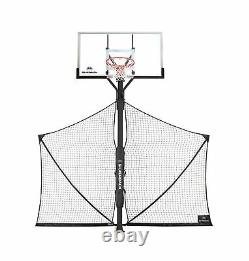 Silverback Basketball Yard Guard Defensive Net System Rebounder with Foldable