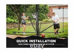 Silverback Basketball Yard Guard Defensive Net System Rebounder with Foldable