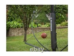 Silverback Basketball Yard Guard Defensive Net System Rebounder with Foldable