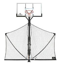 Silverback Basketball Yard Guard Defensive Net System Rebounder with Foldable Ne