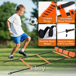 Soccer Training Equipment Agility Training Poles Equipment Includes 6 Flexible A