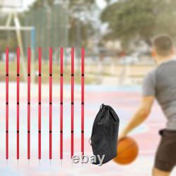 Soccer Training Sticks Adjustable for Practice Basketball Improve Agility