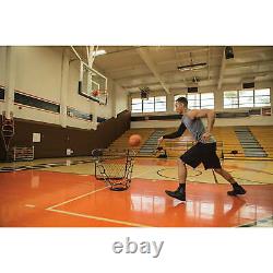 Solo Assist Basketball Rebounder Training Tool to Improve Catching, Passing